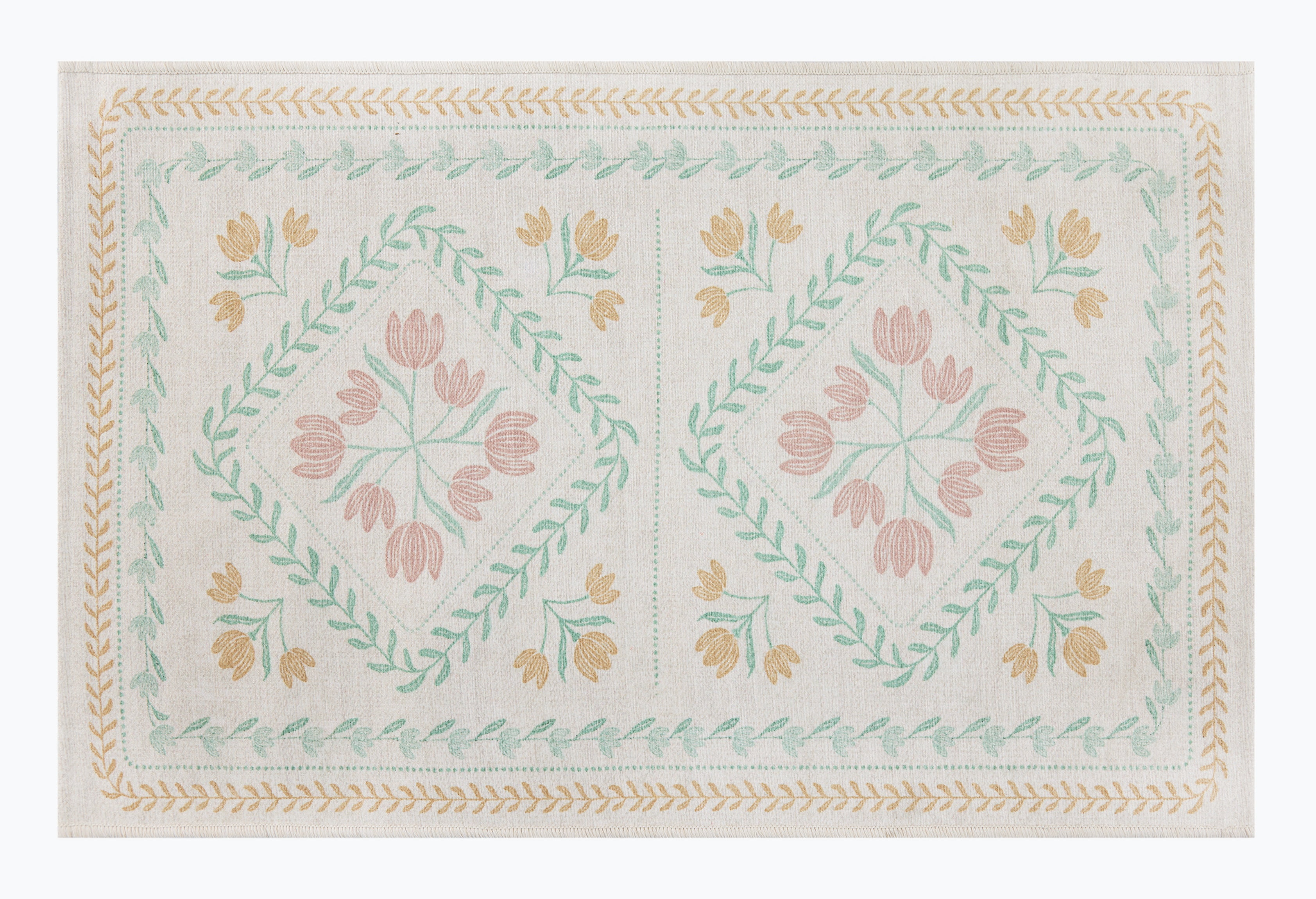 Better Homes & Gardens Soliel Floral Accent Rug, Blush, 30 in x 46 in