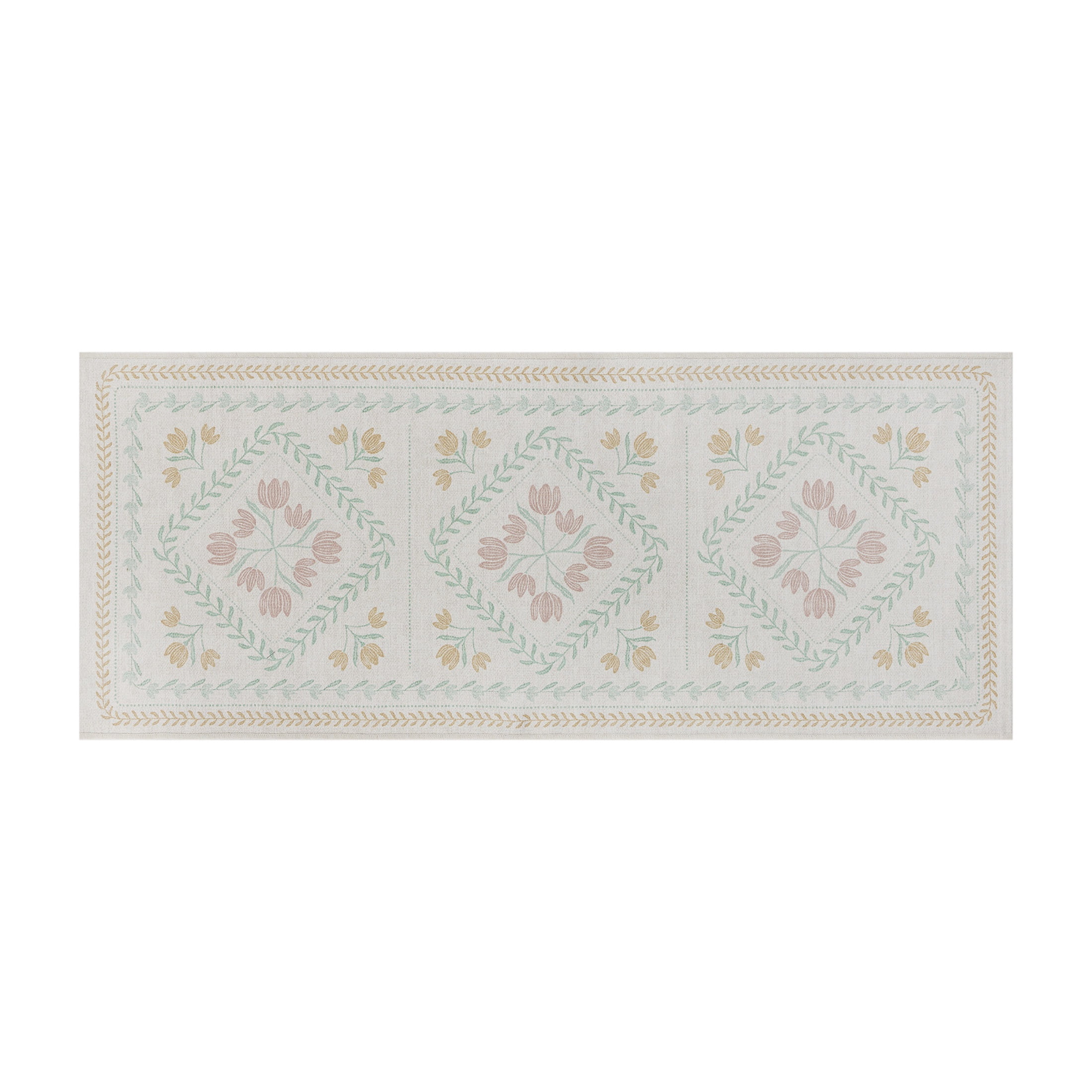 Better Homes & Gardens Soliel Floral Blush 30 in x 72 in Runner Rug