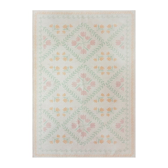 Better Homes & Gardens Blush Soliel Floral 7' x 10' Area Rug