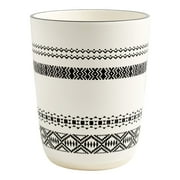 Better Homes & Gardens Boho Chic Wastebasket Black, Ceramic, Adult