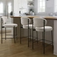 thumbnail image 1 of Better Homes & Gardens Boucle Counter Stool, Cream, 1 of 12
