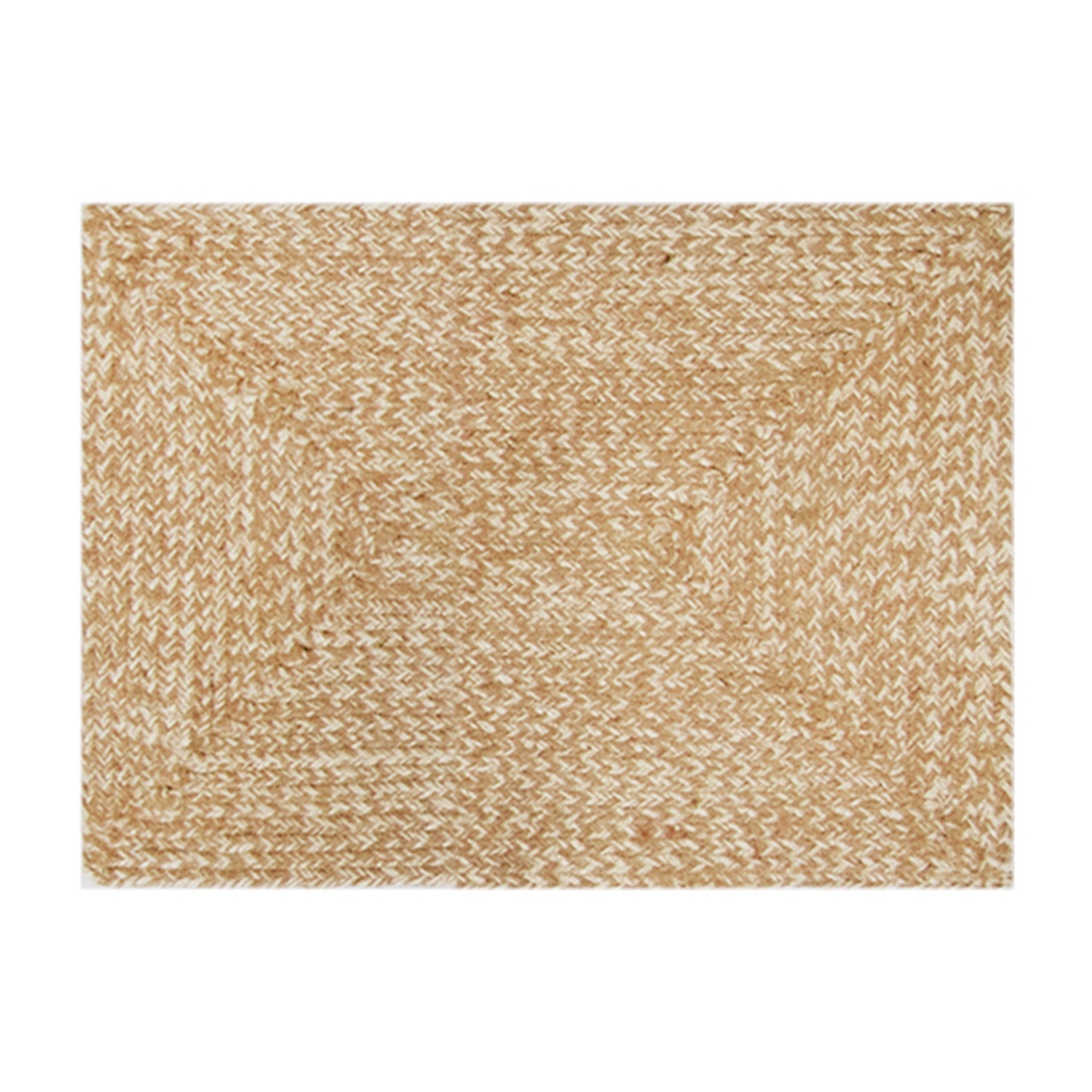 Better Homes & Gardens Braided Jute Placemat - 14” x 20” - Vanilla Dream / Papyrus Beige - 100% Jute