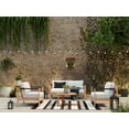 thumbnail image 1 of Better Homes & Gardens Braxton 4-Piece Wood Outdoor Conversation Set with Off-White Cushions, 1 of 5