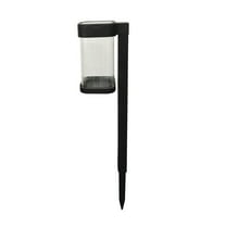 Better Homes & Gardens Braylee Solar Powered Black Landscape LED Pathway Downlight, 20 Lumens