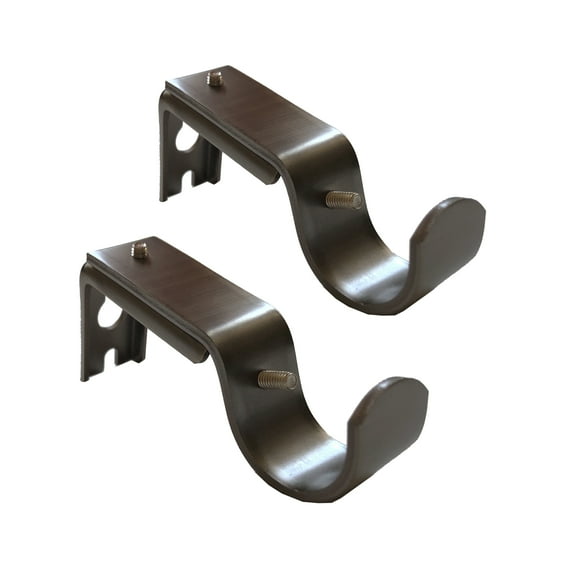 Better Homes & Gardens Bronze 3/4" to1" Dia. Adjustable Curtain Rod Brackets (2 Count)