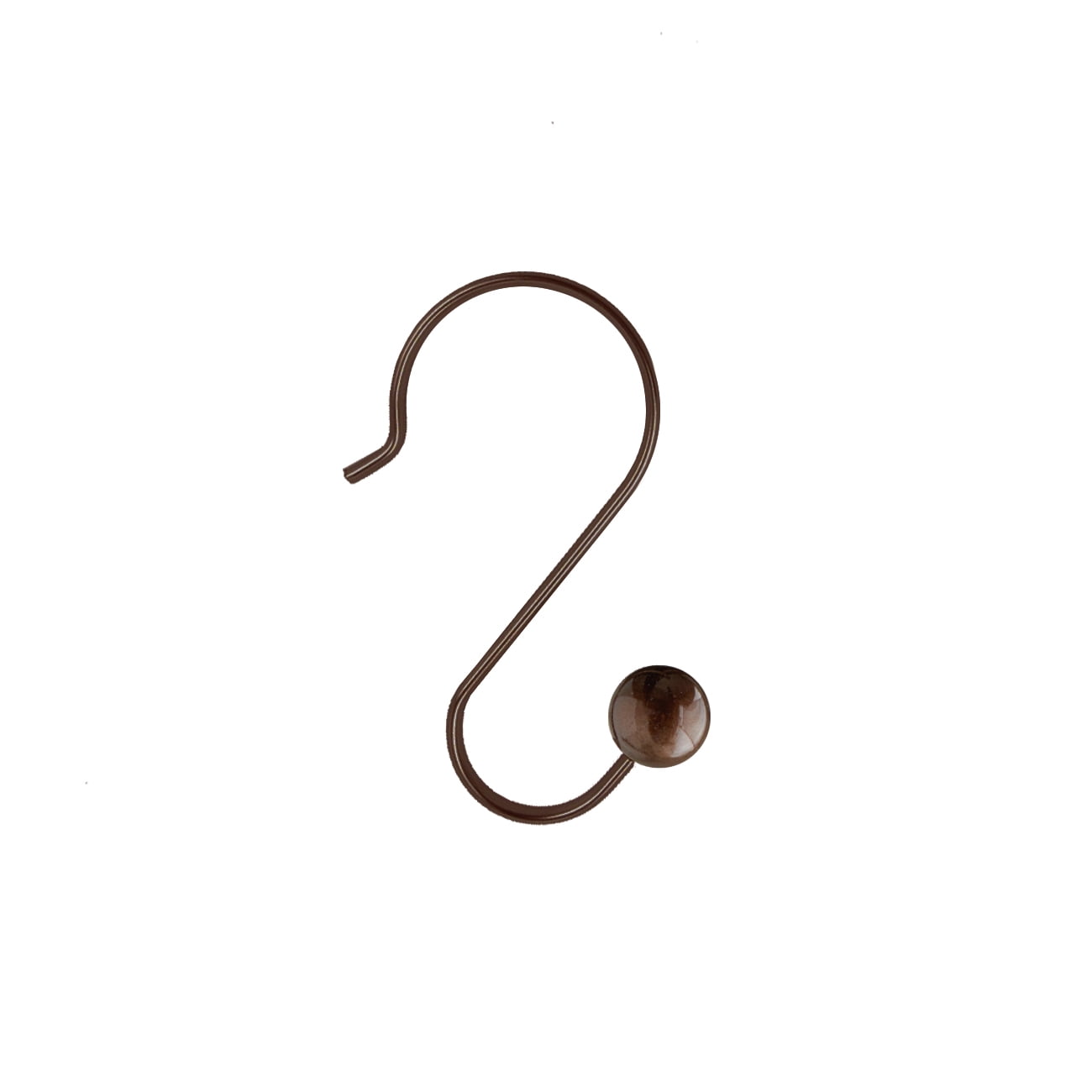 Better Homes & Gardens Bronze Ball Rust-Proof Steel Shower Hooks, Set of 12