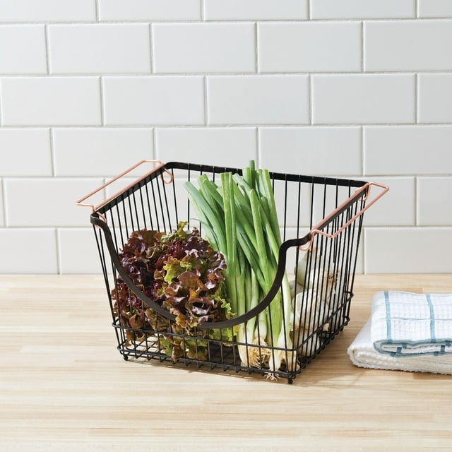 Better Homes & Gardens Bronze Wire Large Stacking Basket