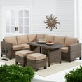 Better Homes & Gardens Brookbury 5Piece Patio Wicker Sectional Set