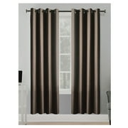 Better Homes & Gardens Solid Herringbone Blackout Curtain Panel, 1 Panel, Dark Brown, 50 in W x 95 in L