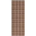 thumbnail image 1 of Better Homes & Gardens Brown Plaid Wool Indoor Runner Rug, 2'6"x7', 1 of 8