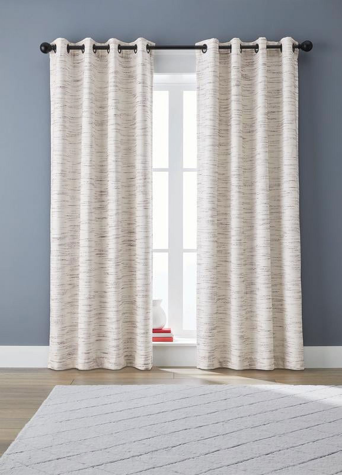 Better Homes & Gardens, Brown Stripe Blackout Curtain Panel, 53" x 84", 1 Pack