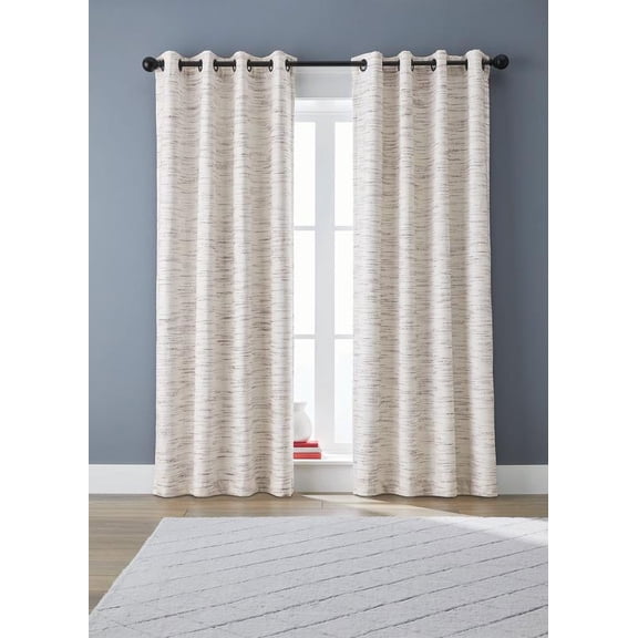 Better Homes & Gardens, Brown Stripe Blackout Curtain Panel, 53" x 84", 1 Pack
