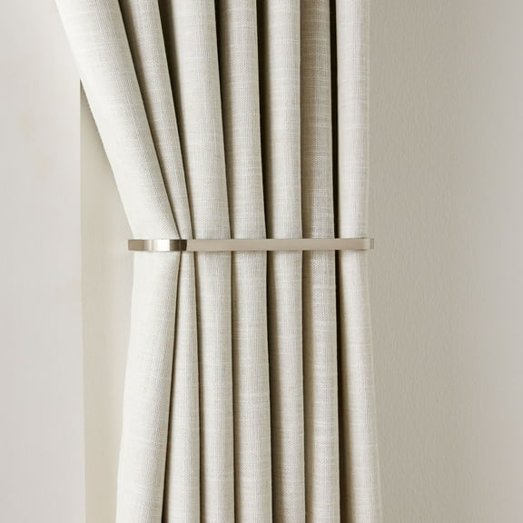 Better Homes & Gardens Brushed Nickel Curtain Holdbacks, Set of Two