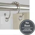 thumbnail image 1 of Better Homes & Gardens Easy Gliding Rustproof Double Shower Curtain Hooks Brushed Nickel , Set of 12, 1 of 5