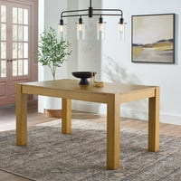 Better Homes & Gardens Bryant 58.5" Rectangle Solid Wood Construction Dining Table