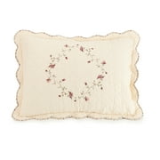 Better Homes & Gardens Burgundy Hannalore 2-Piece Pillow Sham, Standard (2 Count)