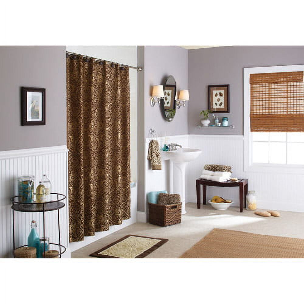 Better Homes & Gardens Butter Pecan/Costa Brown Floral Damask Shower