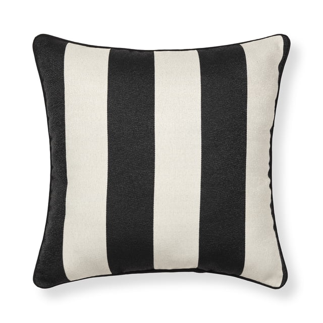 Black And White Striped Pillow Outdoor