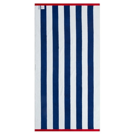 Better Homes & Gardens Beach Towel, Size 72" x 38", Blue and Red