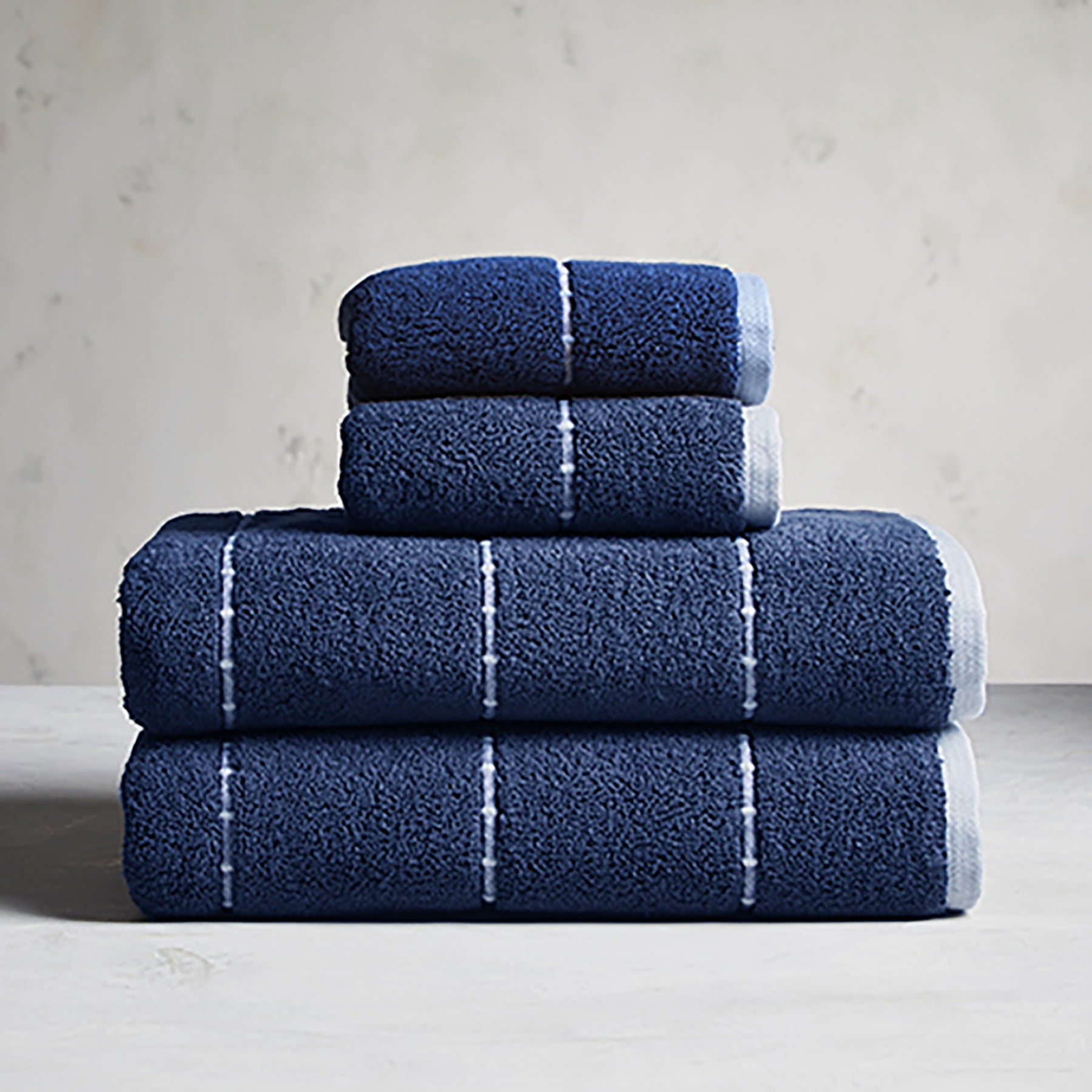 Better Homes & Gardens Signature Soft Texture Bath Towel, Blue Admiral