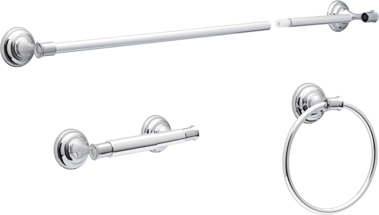 Better Homes & Gardens Cameron 3Piece Bath Accessory Kit, Chrome