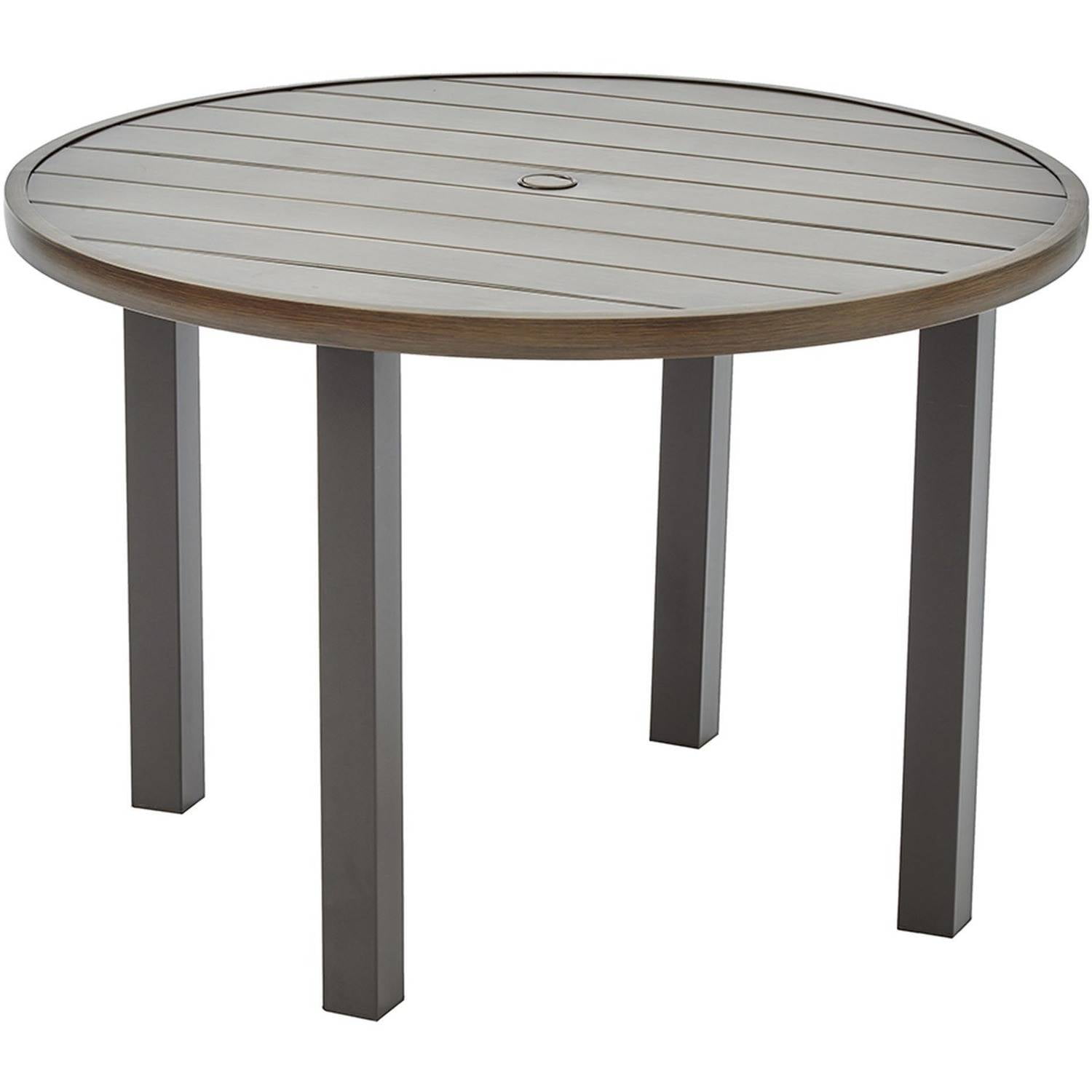 Better Homes & Gardens Camrose Farmhouse 42" Round Steel Outdoor Dining