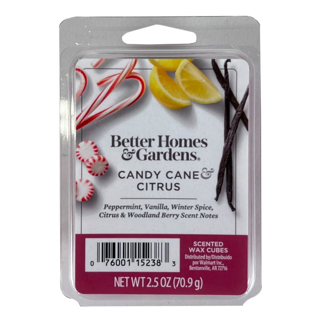 Better Homes & Gardens, Candy Cane & Citrus Scented Wax Melts, 2.5 oz