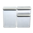 thumbnail image 1 of Better Homes & Gardens Canister Pack of 3 - Flip-Tite® Rectangular Food Storage Container Set, Ideal Use for Pantry Organization and Food Storage, 1 of 11