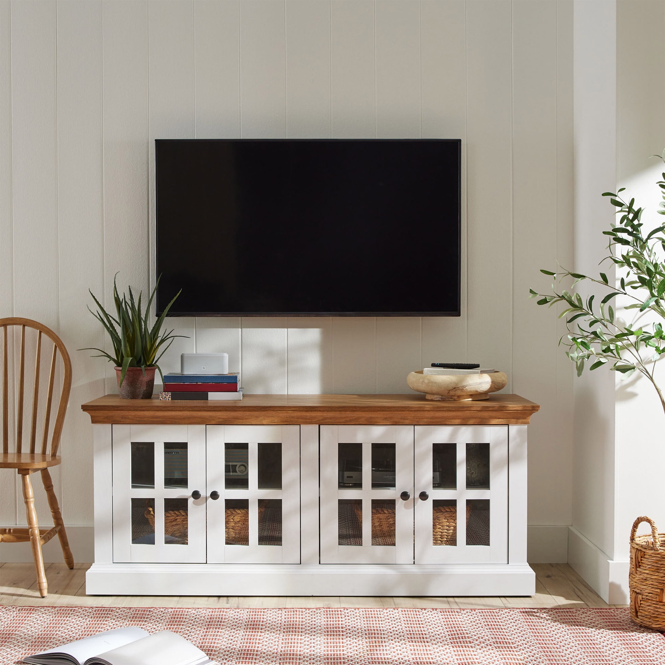 Better Homes & Gardens Canton 4- door TV Stand for TV's up Better Homes & Gardens Canton 4- door TV Stand for TV's up