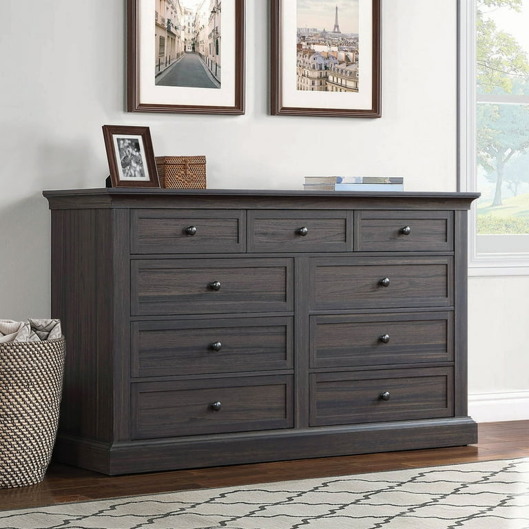 Better Homes Gardens Canton 9 Drawer Dresser Tobacco Oak