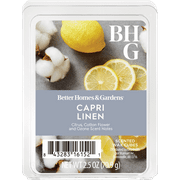 Capri Linen Scented Wax Melts, Better Homes & Gardens, 2.5 oz