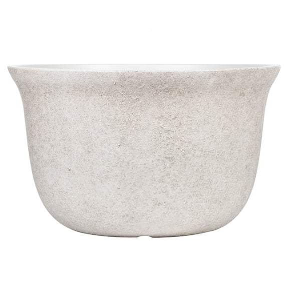 Better Homes & Gardens Carmen 20 in Gypsum Bowl Planter for Indoor and Outdoor Use