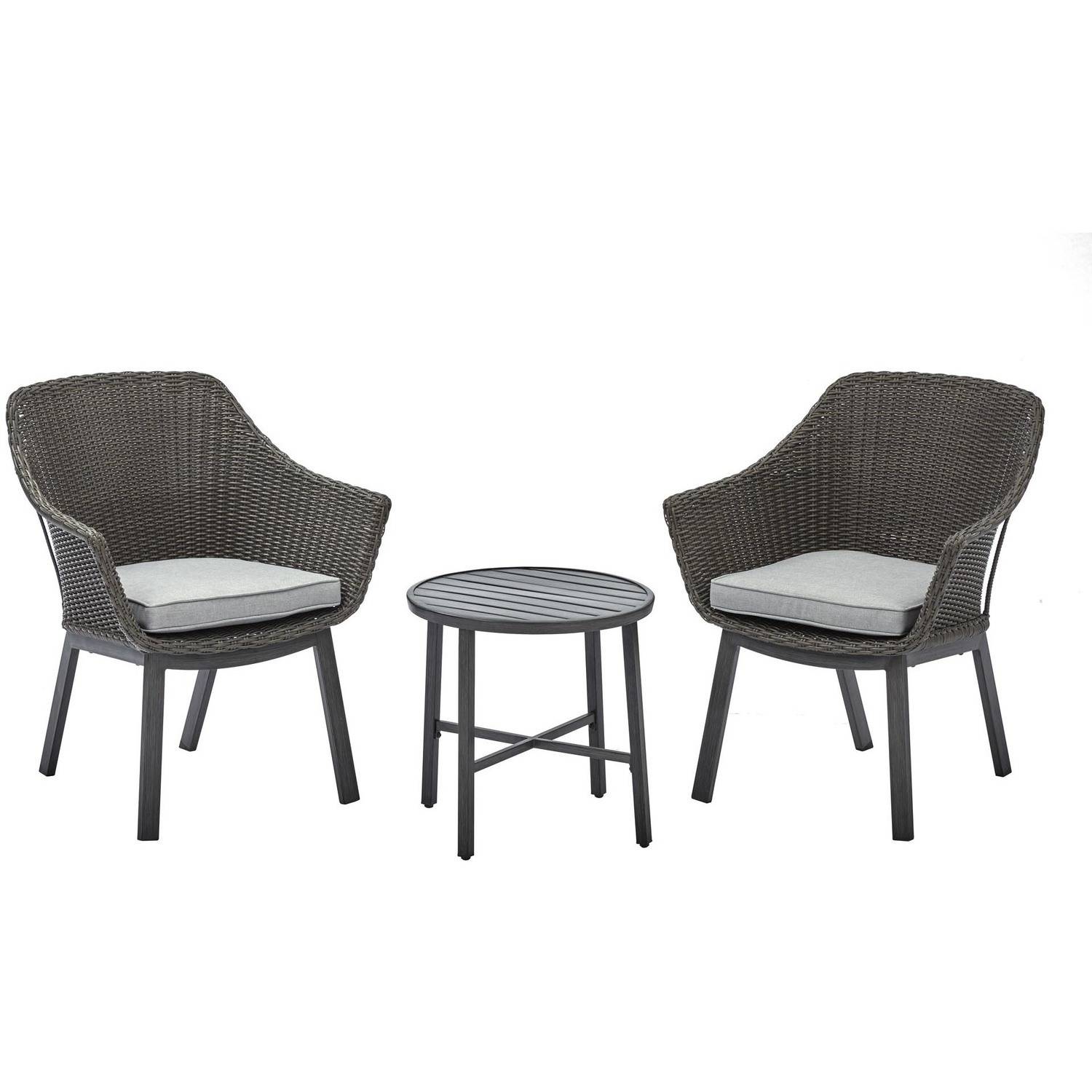 Better Homes & Gardens Cason Cove Contemporary 3 Piece Chat Set with Gray Cushions - image 1 of 5