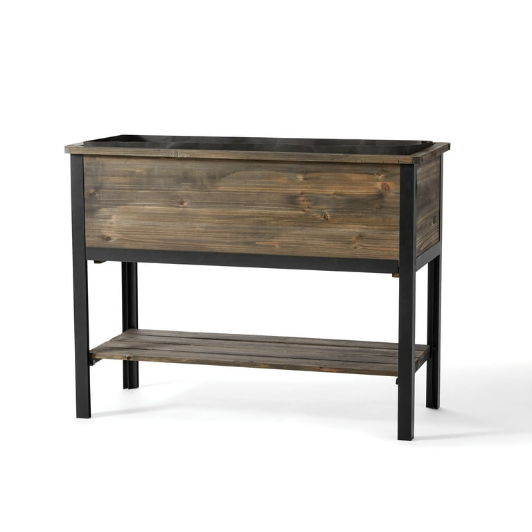 Better Homes & Gardens Cedar Raised Garden Bed, Legs and Shelf