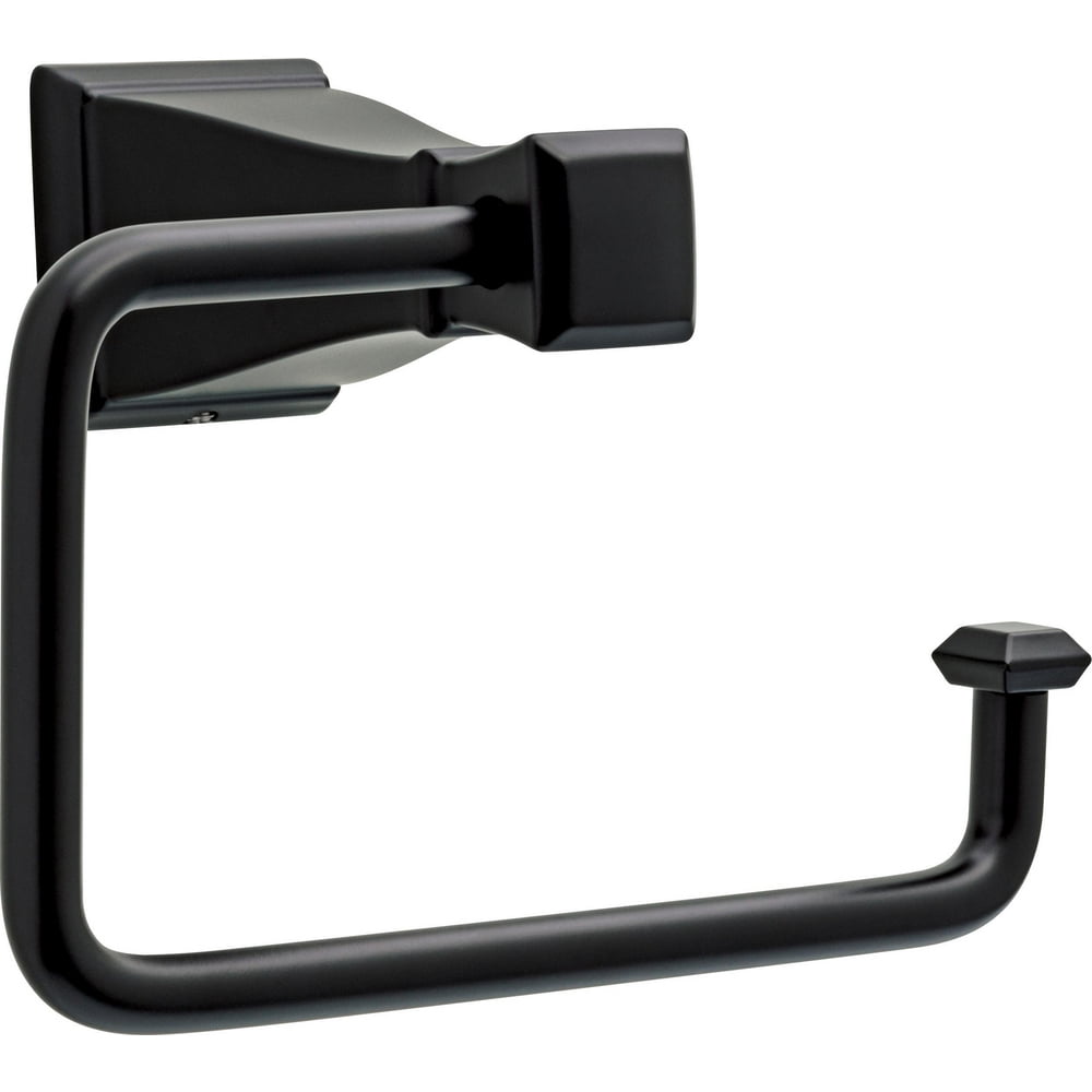 Better Homes & Gardens Chandler Euro Toilet Paper Holder, Matte Black