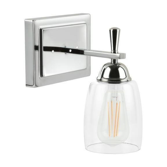 Better Homes & Gardens Chandler Industrial 1-Light Indoor Wall Sconce, Chrome