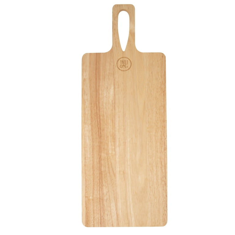Better Homes & Gardens Charcuterie Board, Square, Color Natural Bamboo,  20.98W x 7.99D x 0.59H in 
