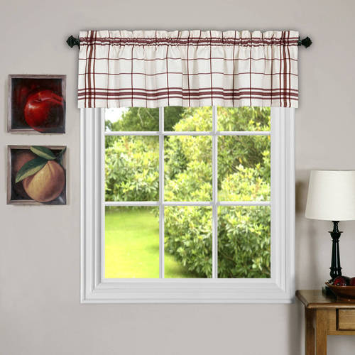 Better Homes & Gardens Checks and Stripes Valances, Multiple Colors