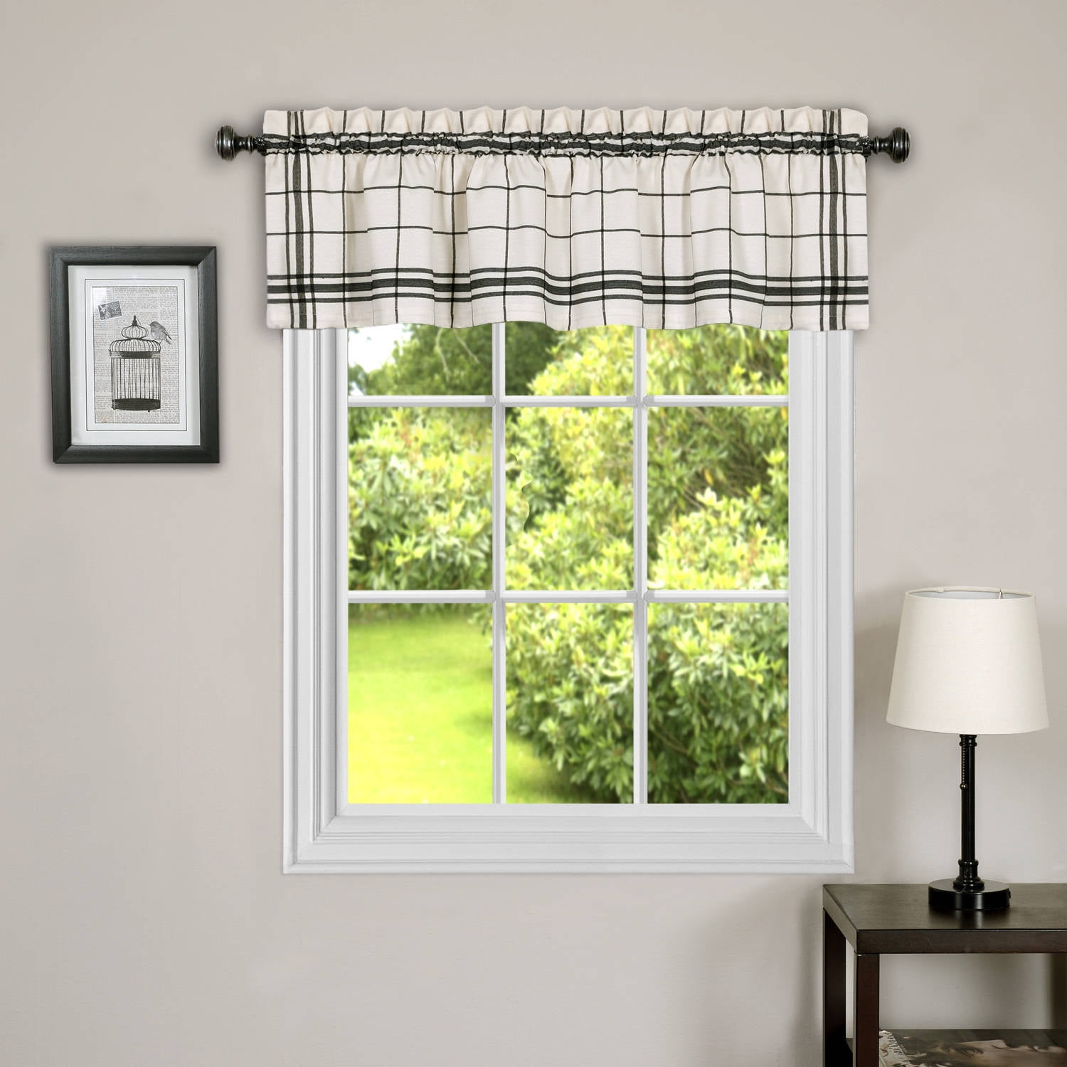 Better Homes & Gardens Checks and Stripes Valances, Multiple Colors