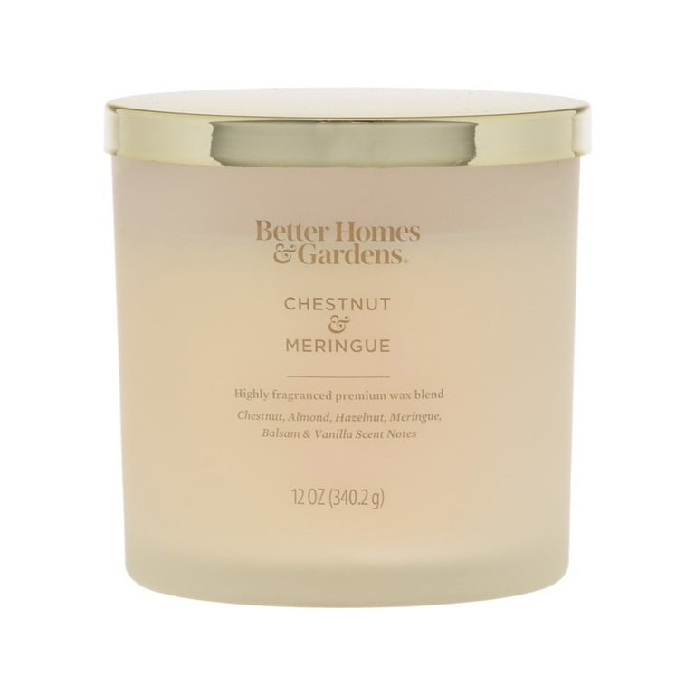 Better Homes & Gardens Chestnut & Meringue Scented 2-Wick Glass