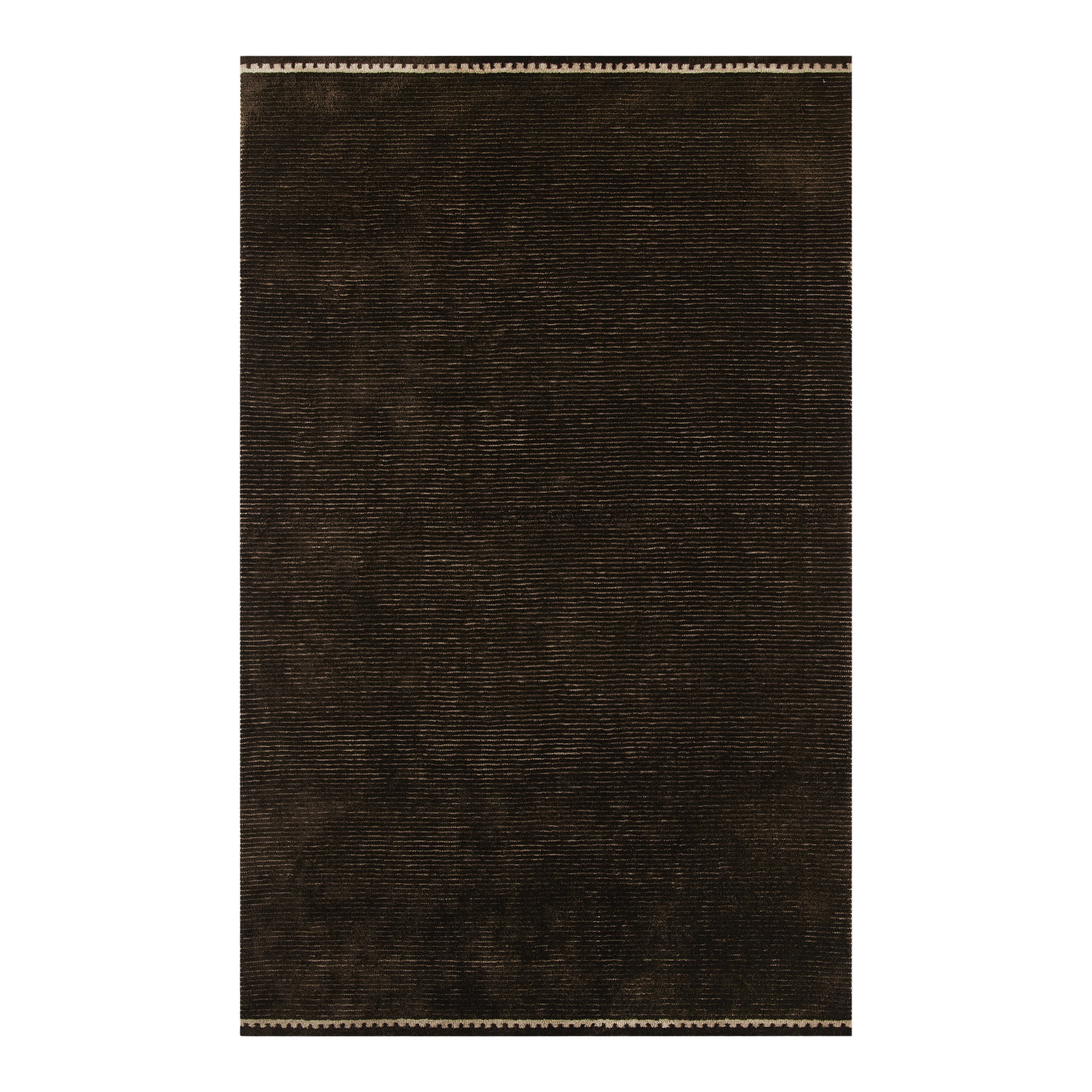 Better Homes & Gardens Chocolate Brown Coleman Tonal Hem 5' x 8' Area Rug
