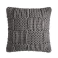 thumbnail image 1 of Better Homes & Gardens Chunky Knit Patchwork Decorative Throw Pillow, Gray, 18 x 18 in, 1 of 5