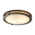 thumbnail image 1 of Better Homes & Gardens Classic 12" Bronze Flushmount Ceiling Light, Frosted Glass Shade, Bulb Included, 1 of 9