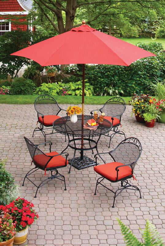 Better Homes & Gardens Clayton Court 5-Piece Classic Steel Assembled Dining Furniture Sets Red
