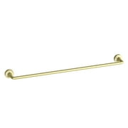 Better Homes & Gardens Clean Modern Collection 24" Wall Mount Towel Bar, Brushed Brass