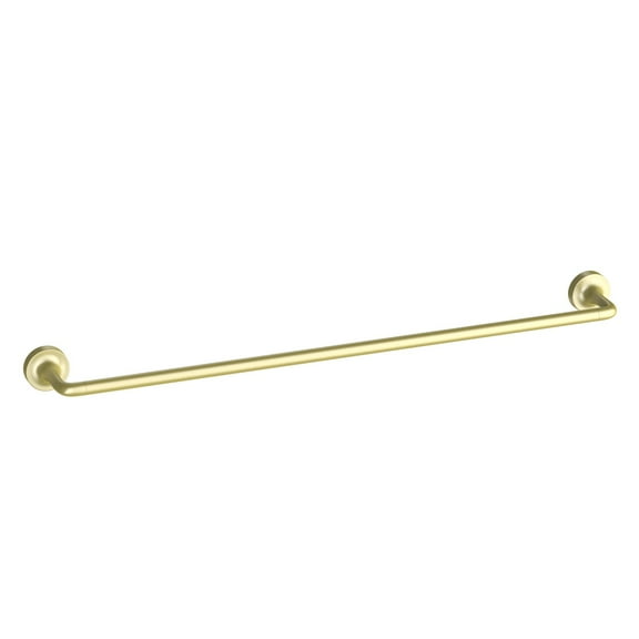 Better Homes & Gardens Clean Modern Collection 24" Wall Mount Towel Bar, Brushed Brass