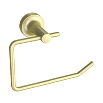 Better Homes & Gardens Clean Modern Style Wall Mount Toilet Paper Holder, Brushed Bras