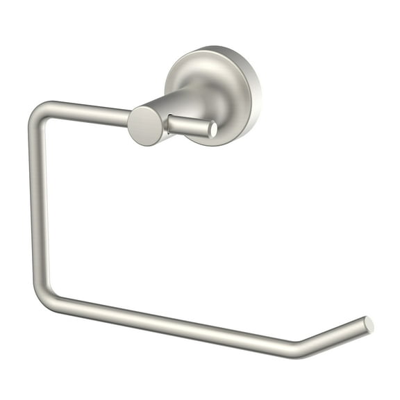 Better Homes & Gardens Clean Modern Style Wall Mount Toilet Paper Holder Satin Nickel Finish