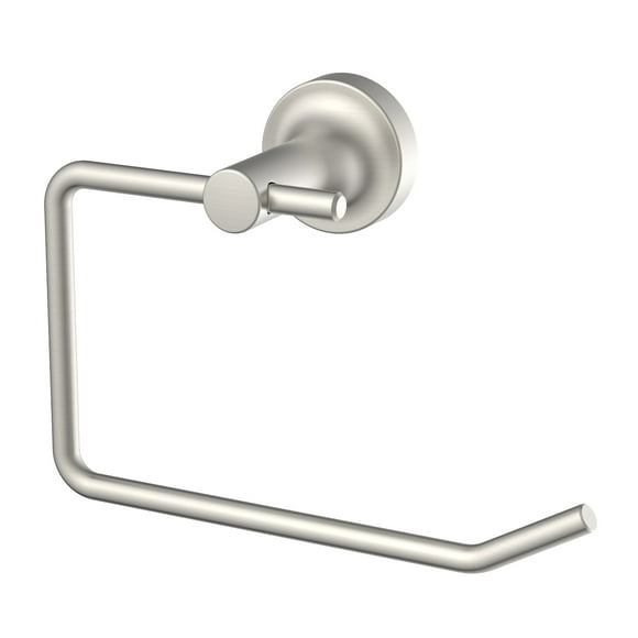 Better Homes & Gardens Clean Modern Style Wall Mount Toilet Paper Holder Satin Nickel Finish