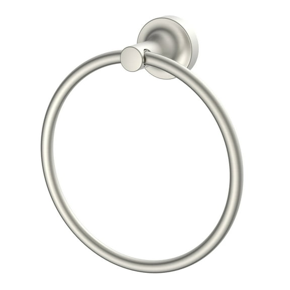 Better Homes & Gardens Clean Modern Style Wall Mount Towel Ring Satin Nickel
